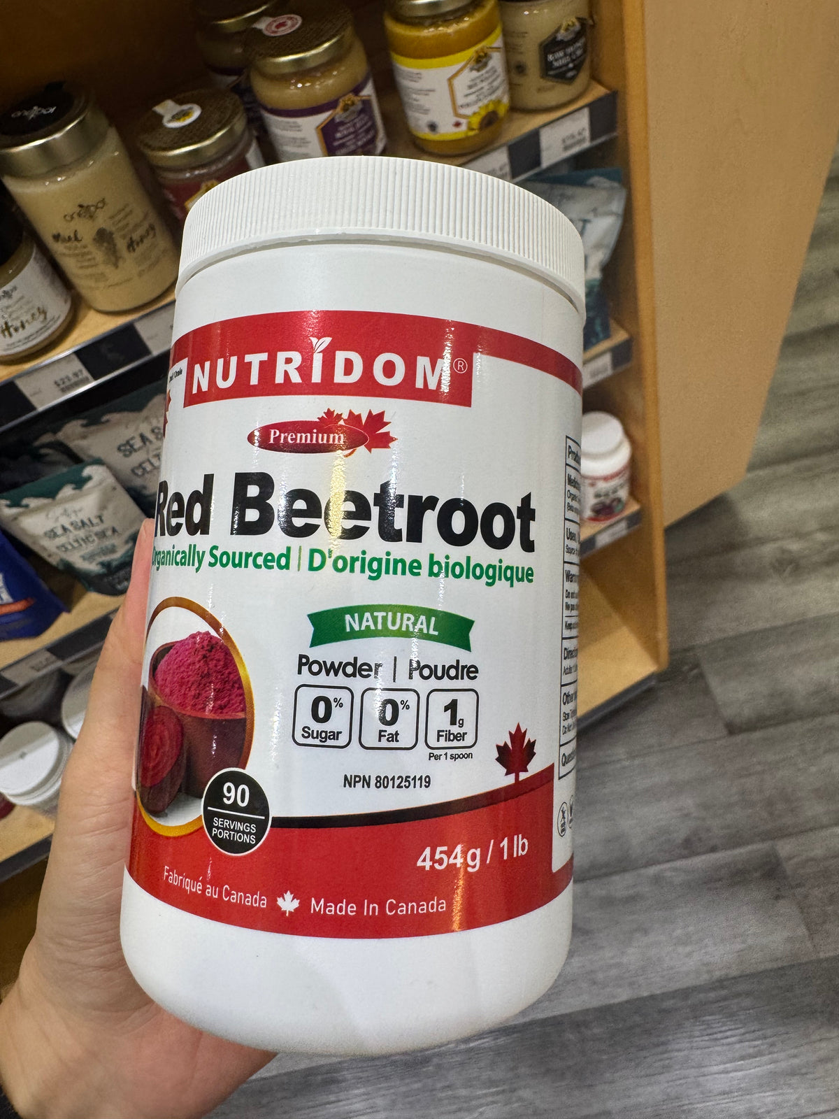 Nutridom Organic Red Beetroot Powder 454 g