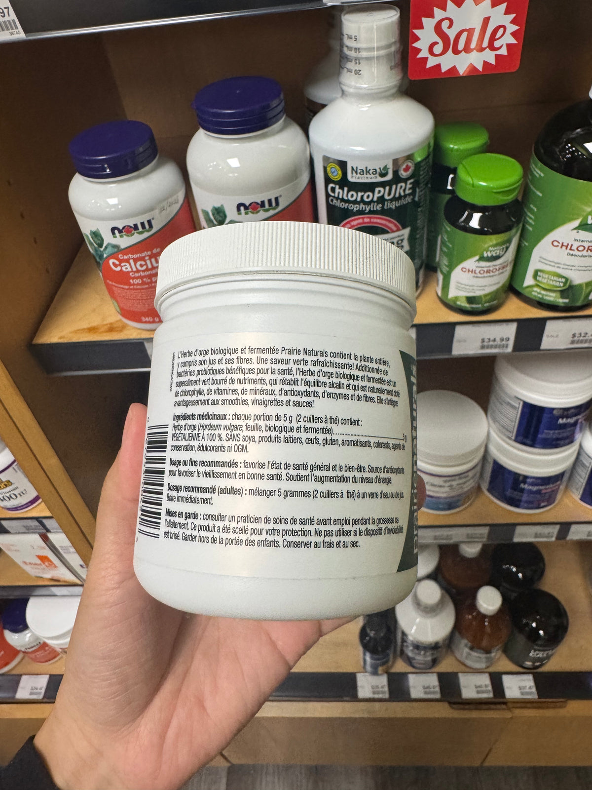 Prairie Naturals Fermented Organic Barley Grass Powder 150 g