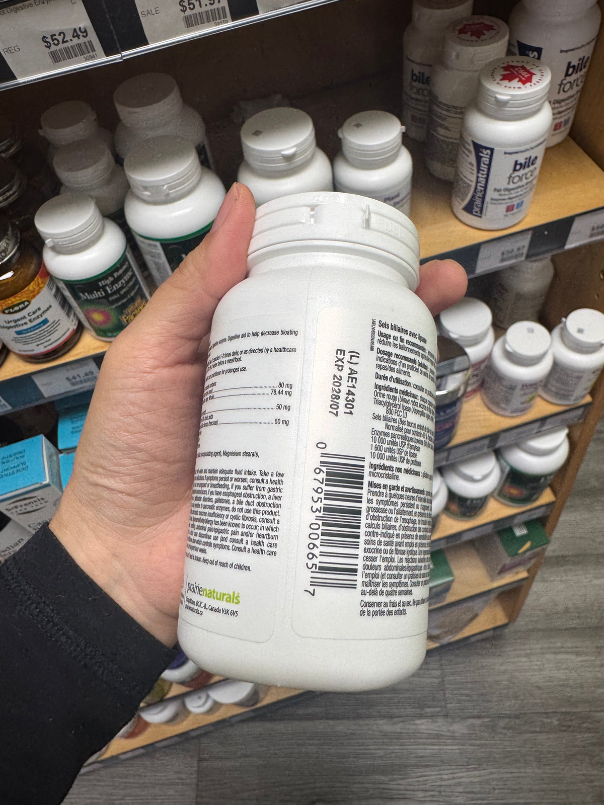 Prairie Naturals Bile-Force 120 Capsules