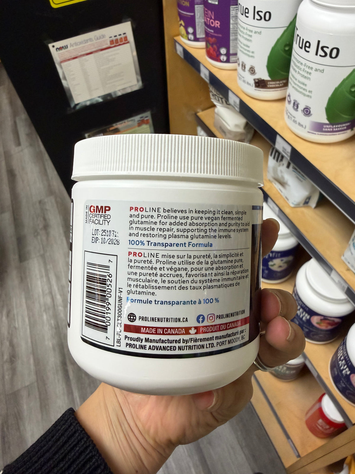 Pro Line Nutrition 100% Pure Glutamine 300 g
