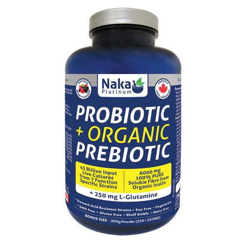(Bonus Size) Platinum Probiotic +  Organic Prebiotic – 300g Powder