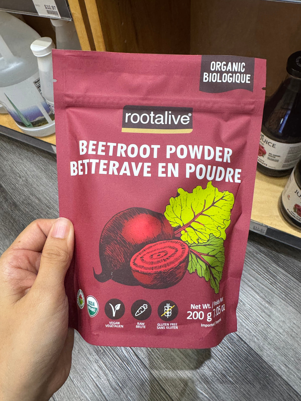 Rootalive Organic Beetroot Powder 200 g