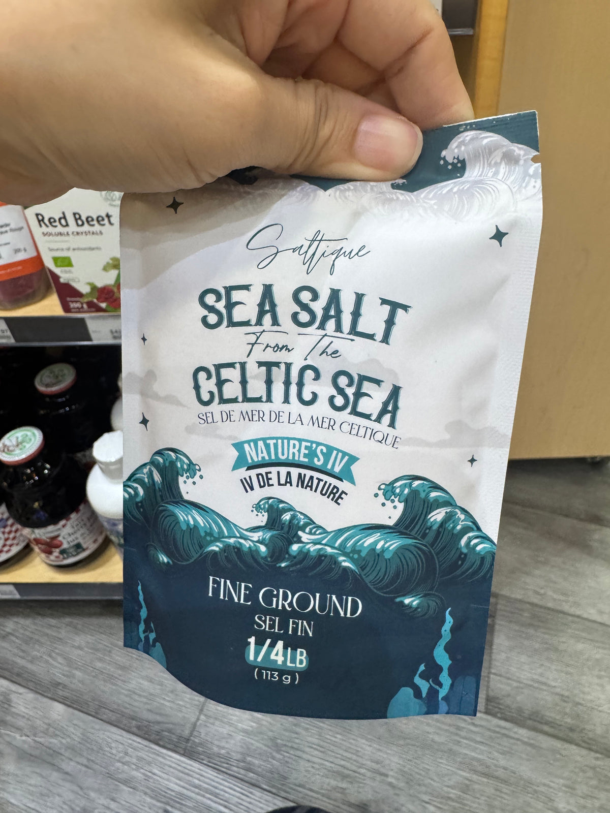Saltique fine sea salt from the Celtic Sea 113 g