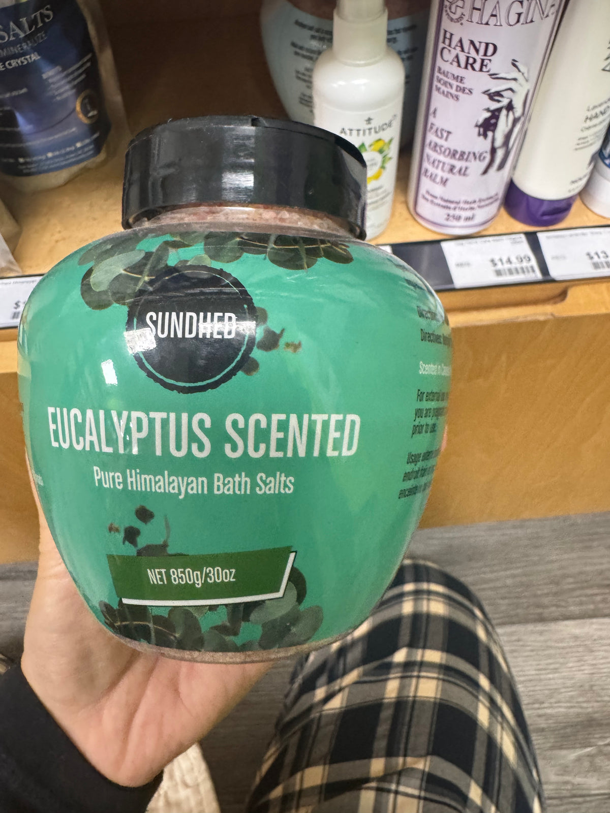 Sundhed Eucalyptus-Scented Pure Himalayan Bath Salts 850 g