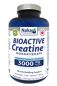 Naka Platinum BioActive Creatine+B6 3000 mg 230 vegan capsules